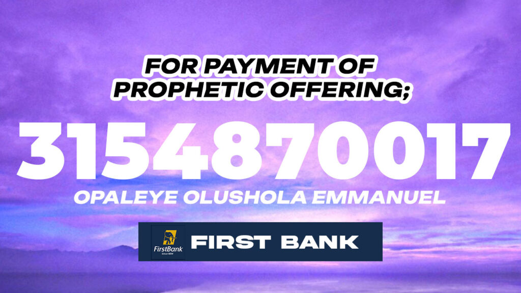 prophetic offering